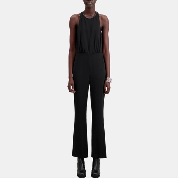 THE KOOPLES BLACK CREPE JUMPSUIT(NWTWITH POCKETS, MSRP...